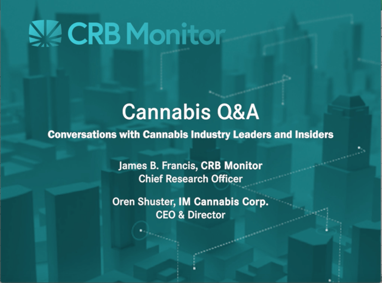 Cannabis Q&A: Oren Shuster of IM Cannabis Corp.